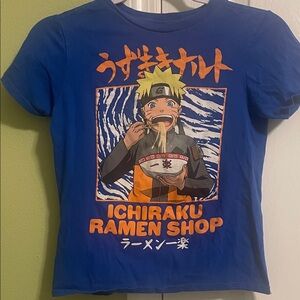 Kids Blue Anime Ramen Shop T-Shirt